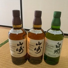 山崎、白州ウイスキー　100周年ラベル