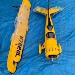 ダイナムWACO YMF - 5D、電動ラジコン複葉飛行機、完成品の画像