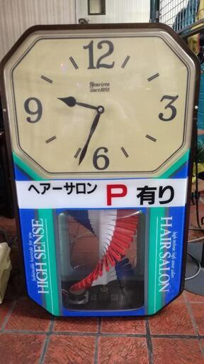 レトロ理容看板時計。サインポール (MURA) 彦根のその他の中古