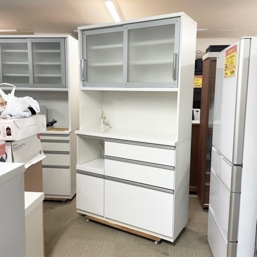 超美品‼️】定価24万♪ 高級 松田家具 117cm幅キッチンボード 食器