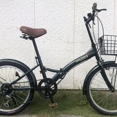 中古折り畳み自転車 THREE STONE 6段変速 20インチ