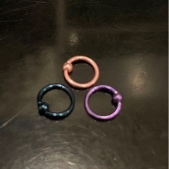 キャプティブビーズリング3点セット