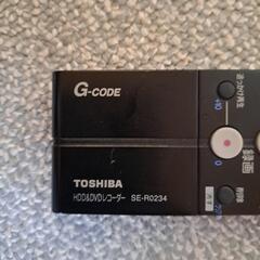 TOSHIBA　レコーダーリモコン、取説。の画像