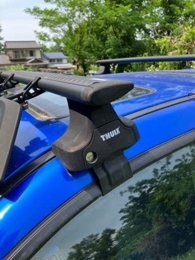 インプレッサ GGA THULE ルーフキャリア エアスクリーン セット