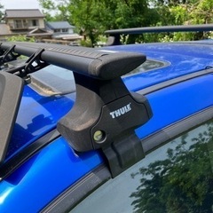 インプレッサ GGA THULE ルーフキャリア エアスクリーン セットの画像