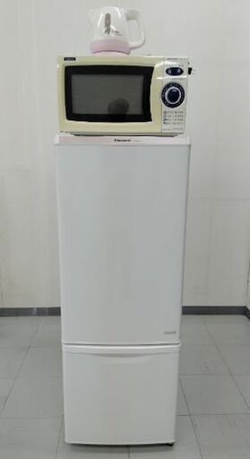 【中古】冷蔵庫、電子レンジ、ティファール電気ケトルの3点セット