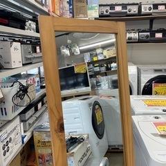 【お買い得‼️】フクダクラフト スタンドミラー 姿見 全身鏡 木製ブラウン♪の画像