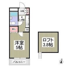 💙💙初期費用8万円パック！越生駅から徒歩3分！ロフト付き！ドラッ...