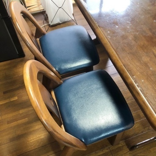 【受付終了】木製ダイニングテーブル 木製椅子セット