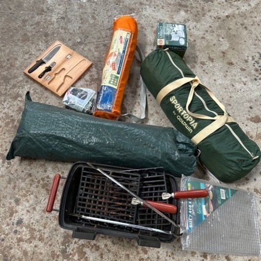 キャンプセット　テント　バーベキュー　飯能　ビーチ　夏のキャンプ　夏休み　猛暑