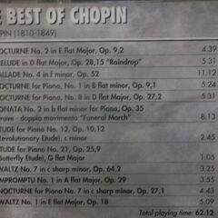 Best of　Chopin　歌詞カードなしです の画像