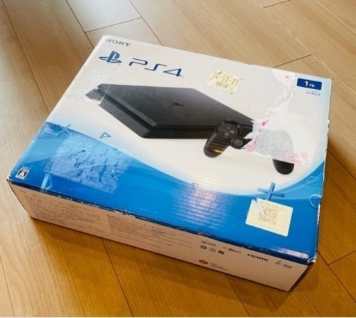 ※価格対応済【本体美品】PS4 1TB ジェットブラック CHU-2000B【箱汚れあり】