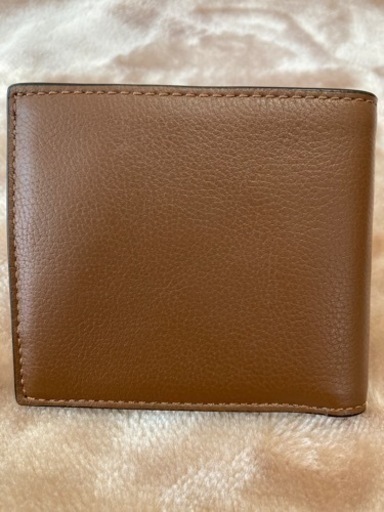 値下！COACHコーチ　二つ折り財布　小銭入れ有　本革レザー　メンズ　レディース