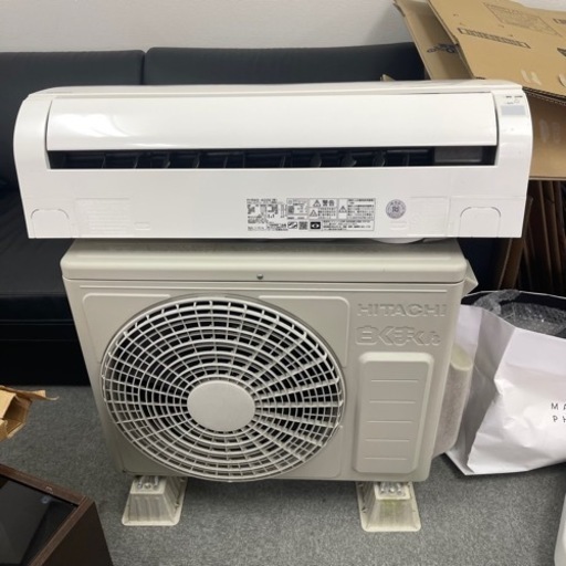 HITACHI 日立 白くまくん エアコン RAS-A22G 2.2kW 6畳～9畳 内部乾燥 除湿 新冷媒R32 2018年製 リモコン付 動作確認済み