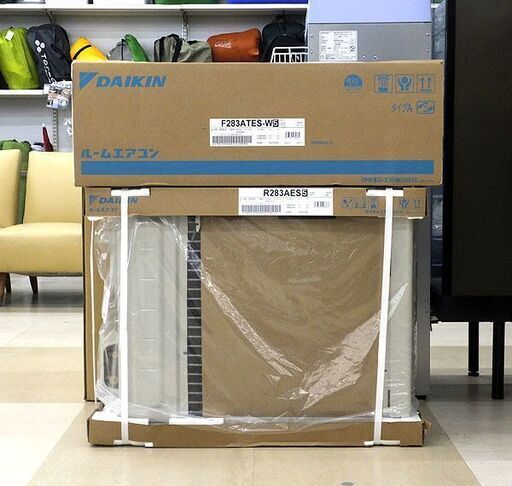 札幌市/清田区 DAIKIN/ダイキン ルームエアコン Eシリーズ S283ATES-W ホワイト 単相100V 冷房12畳/暖房10畳 2023年モデル