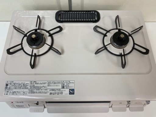 I449 ? 2022年製の美品♪ パロマ 都市ガステーブル ★ 水無し片面焼きグリル! ⭐クリーニング済