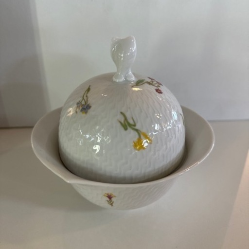 マイセン　そよ風　シュガーポット