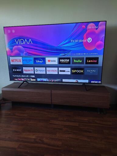 ハイセンス75インチ　テレビ台セット