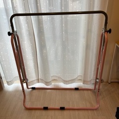 美品　室内用　こども用鉄棒　ピンク