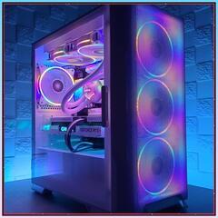 【白い光るゲーミングPC】デスクトップ／ホワイト／i7／RTX3060