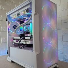 【白い光るゲーミングPC】デスクトップ／ホワイト／i7／RTX3060の画像
