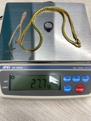 k18刻印あり　ネックレス　リング