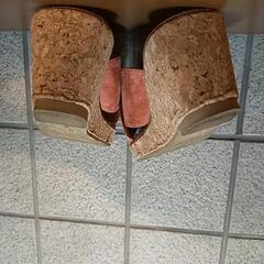くすんだピンクのサンダル  Mサイズの画像