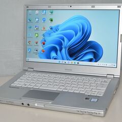 日本製 中古軽量ノートPC 最新Windows11+office Panasonic CF-LX5WDAQR