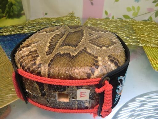 E現品販売 9.500円 沖縄三線専用 胴巻き付き蛇皮強化(二重張)