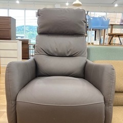 取引者決定)ニトリ レザー ひとりがけソファ パーソナルチェア 足置き