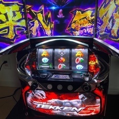 パチスロ 実機 鉄拳5 ※コイン不要機付き※ 山佐 パチスロ鉄拳5 中古パチスロ実機 A-SLOT