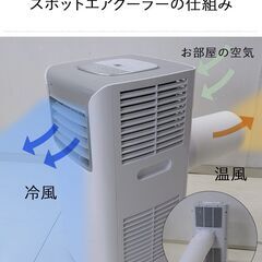 スポットクーラー 家庭用 4〜6畳 SC-T2117 2.0Kw スリーアップ | エアコン