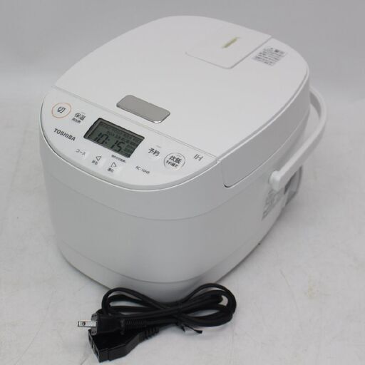 017)TOSHIBA IHジャー炊飯器 RC-10HR ホワイト 5.5合炊き 2022年製