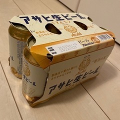 アサヒ 生ビール 350ml×6缶パックの画像