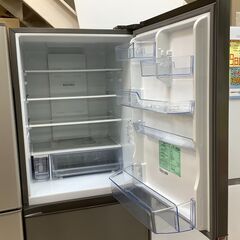 Hisense/ハイセンス 3ドア冷蔵庫 360L 自動製氷機能付き HR-D3601S 2021年製 取扱説明書付き【ユーズドユーズ名古屋天白店】J2661の画像