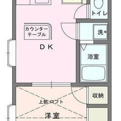 【１DK】✨敷金礼金０円、仲介手数料も無料👌（賃料１ヶ月分フリー...
