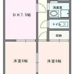 （初期費用70,000円😳！）【２DK】✨敷金礼金０円、仲介手数...