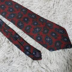 Burberrys ネクタイ ボルドー 赤 ネイビー シルク バーバリーズの画像