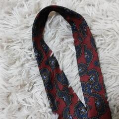 Burberrys ネクタイ ボルドー 赤 ネイビー シルク バーバリーズの画像