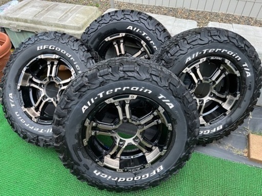 【引取り限定】現行ジムニーJB64 RAYS FDX-J BFGoodrich225/75R16 4本