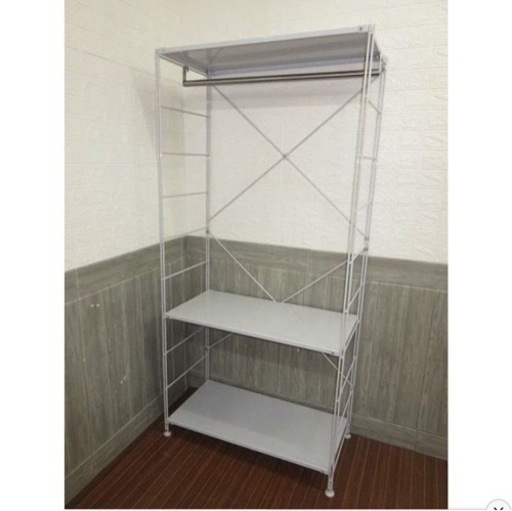 受け渡し先決定★ 美品 【無印良品】 スチールユニットシェルフ グレー 奥行25 高さ175.5センチ