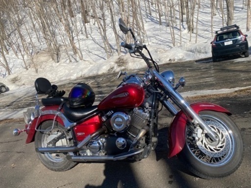 ドラックスター400 クラシック ワインレッド