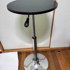 ラウンドテーブル　上下調整レバー付の画像