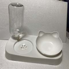 未使用　もふっとライフ ペットボウル セット　自動給水器 と食器...