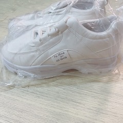 厚底　白スニーカー　23.5cm 新品！の画像