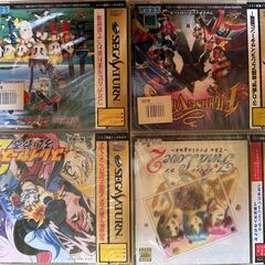 セガサタ－ン本体（2台）+ビデオ端子1本+電源コ－ド1本+コントロ－ラ－（4個）+rリチウム電池（付属1個）ソフト計42種　計43本（うち新品未開封品４本）+バックアップソフト1本の画像