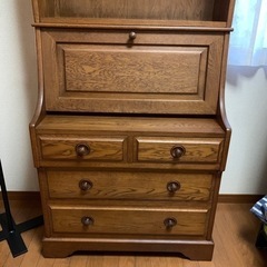 蝦夷インテリア　ライティングビューローアンティークの画像