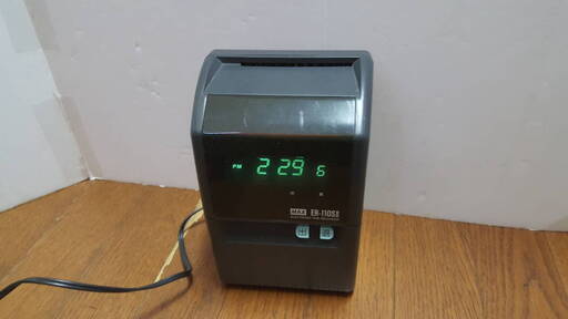 MAX タイムレコーダー ER-110S2 ER-110SⅡ 黒 ブラック マックス 通電確認のみ