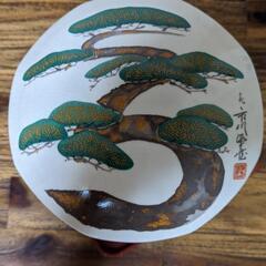 寿松八角重ね鉢（十代市川海老蔵さん絵付け）
