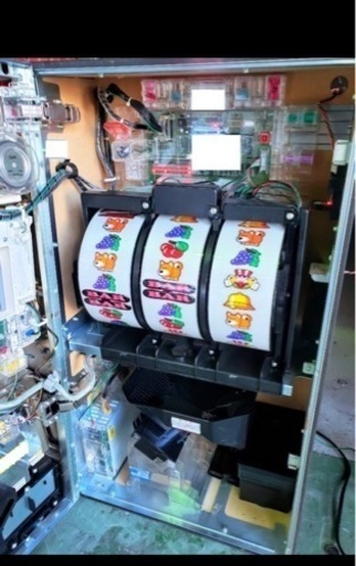 【家庭用電源対応 & データカウンター＆コイン3000枚セット】ファンキージャグラー/KK [コイン作動タイプ] 本体実機 + ドアキ